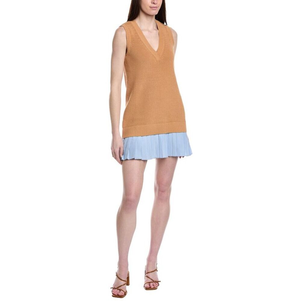 Cinq À Sept Womens  Indiana Prestyled Dress, Blue